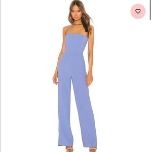 Blue, revolve strapless jumpsuit- worn once